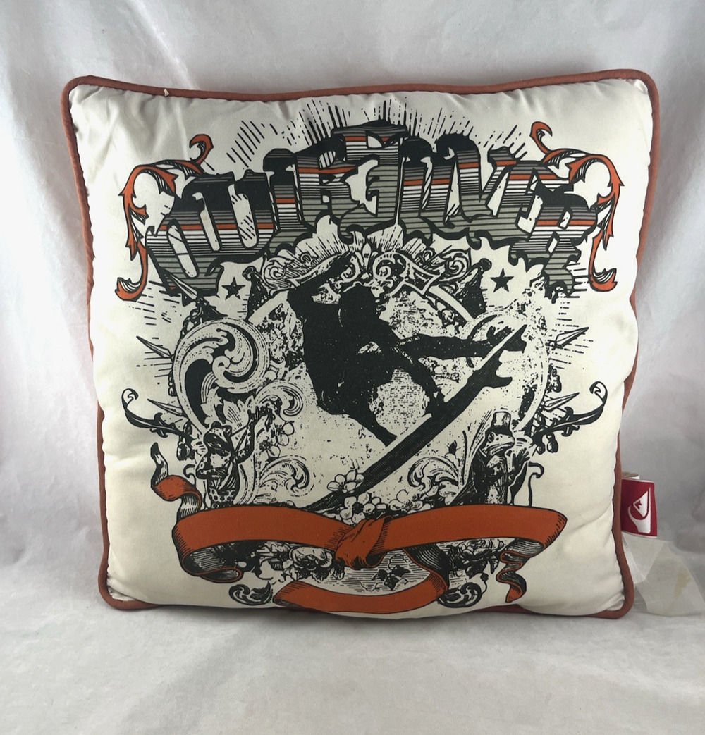 Quiksilver Surfer Throw Pillow 15 x 15 Vintage Y2K